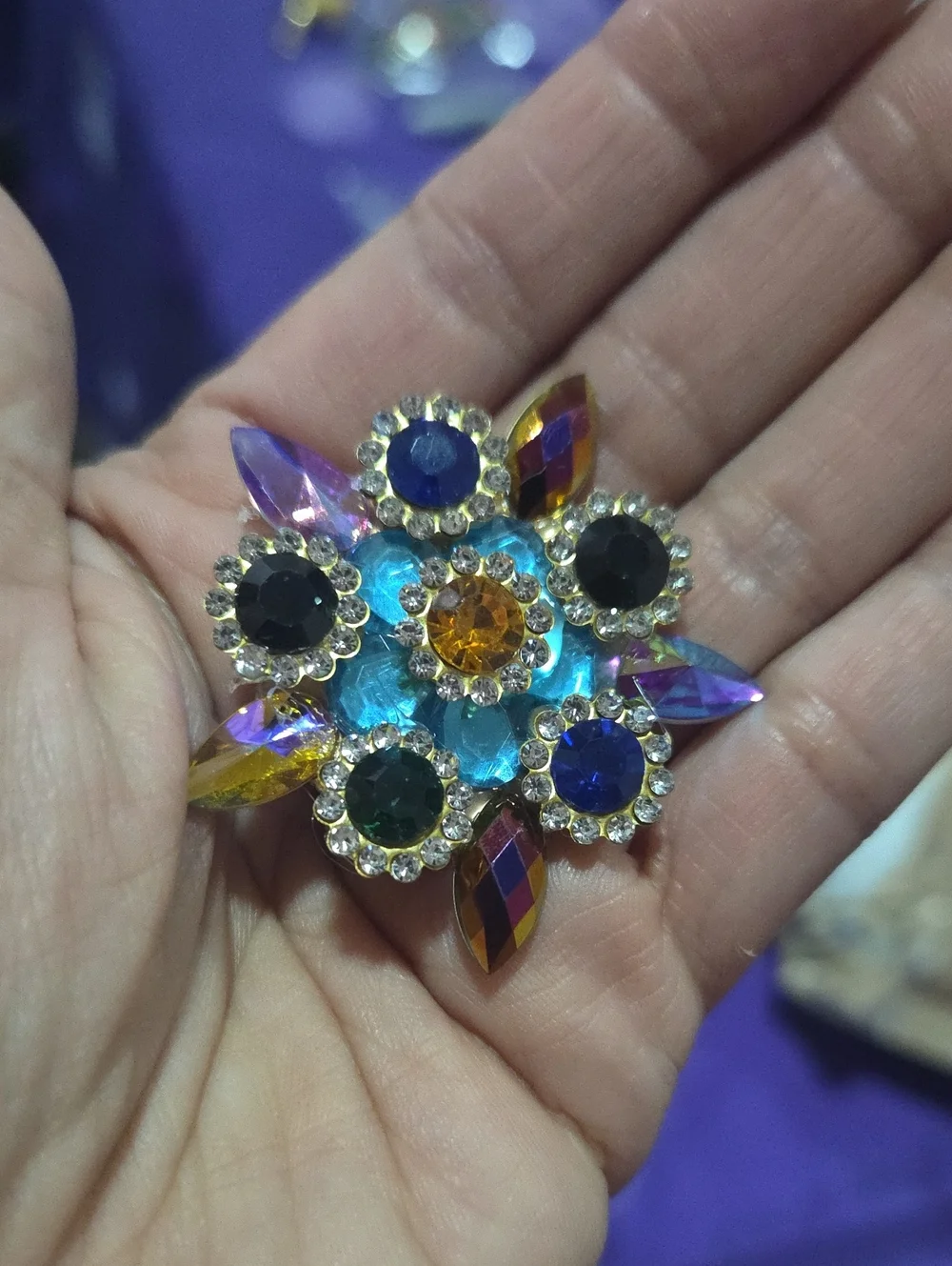 Handcrafted Trio Brooches